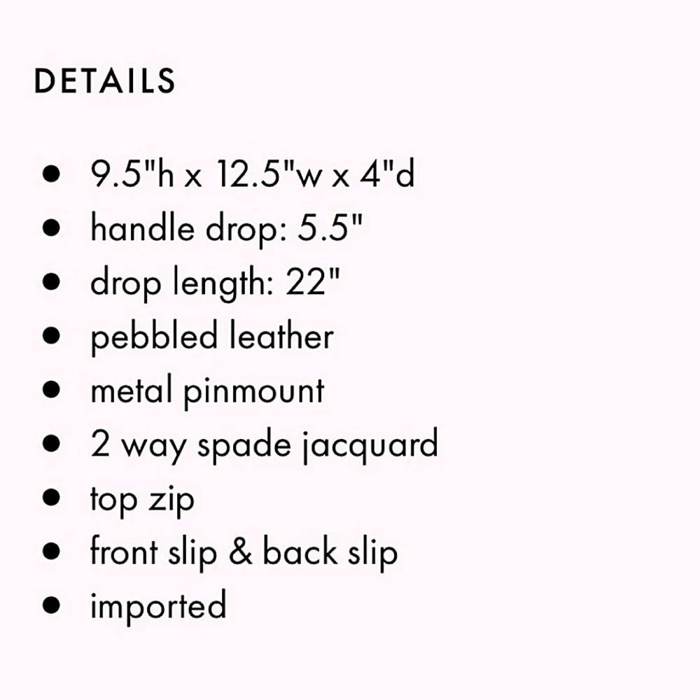 Kate Spade White Medium Purse(purchased from Kate Spade w/o tags) - Picture 6 of 7
